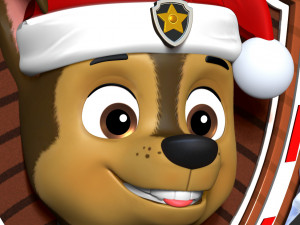 Chase - Christmas Medal 3D Druckmodell
