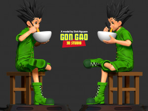 Lunch with Gon Freecss Modèles 3D en vedette