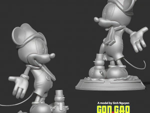 Mickey Mouse en invierno Modelo de impresión 3D