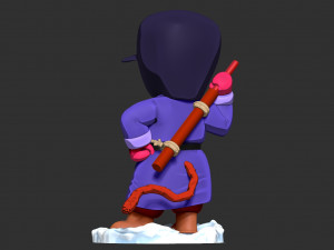 Kid Goku in Winter Outfit 3D-printmodel