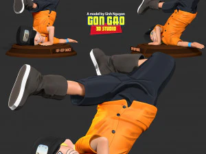 Kid Naruto dances hip-hop 3D Print Model