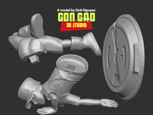 Kid Naruto dances hip-hop 3D-printmodel