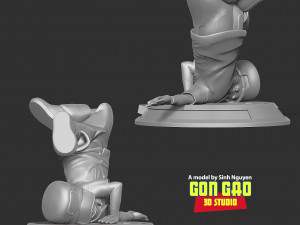 Kid Naruto dances hip-hop 3D-printmodel