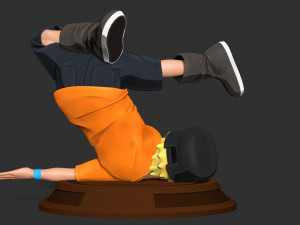 Kid Naruto dances hip-hop 3D-printmodel