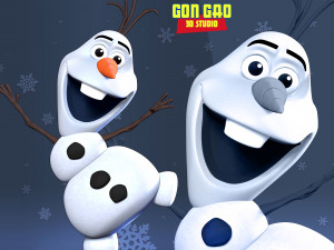 Olaf is happy 3D प्रिंट मॉडल