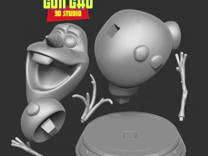 Olavo est&aacute; feliz Modelo de Impressão 3D