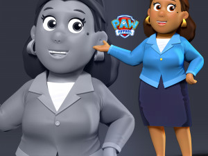 Mayor Goodway - Paw Patrol Fanart 3D Принт Модель