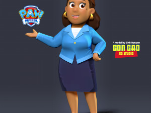 Mayor Goodway - Paw Patrol Fanart Modello di stampa 3D