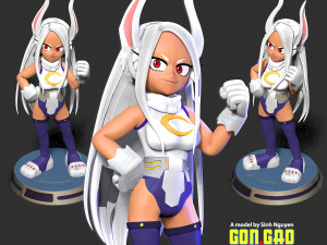 Mirko - My Hero Academia Fanart 3D-Druckmodell