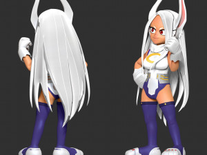 Mirko - My Hero Academia Fanart 3D-Druckmodell