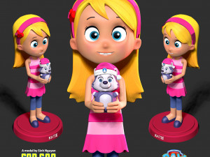 Katie - Paw Patrol Fanart 3D Принт Модель