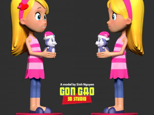 Katie - Paw Patrol Fanart 3D Print Model