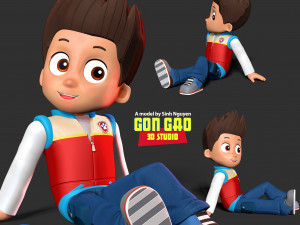 Ryder - Paw Patrol Fanart Modèles 3D en vedette