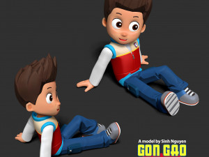 Ryder - Paw Patrol Fanart Modèles 3D en vedette