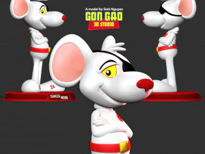 Danger Mouse Fanart 3D Print Model