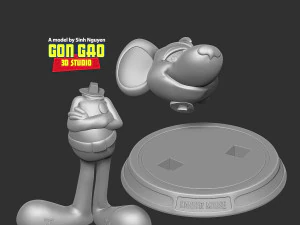 Danger Mouse Fanart 3D Print Model