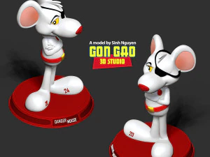 Danger Mouse Fanart 3D Print Model