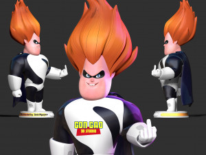 Syndrome - The Incredibles Fanart 3D 프린트 모델