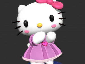 Hello Kitty is a ballerina 3D Print Model