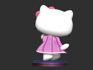 Hello Kitty is a ballerina 3D Print Model