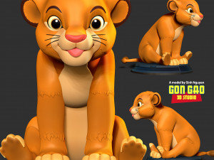 Kid Simba Model do druku 3D