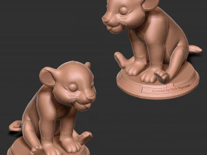 Enfant Simba Modèles 3D en vedette