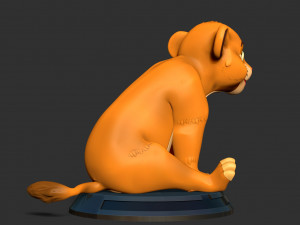 Kid Simba Model do druku 3D