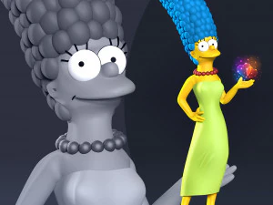 Marge Simpson Modelo de Impressão 3D