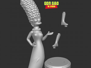 Marge Simpson 3D Print Model