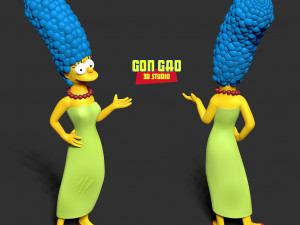 Marge Simpson 3D Print Model