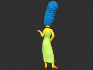 Marge Simpson 3D Print Model