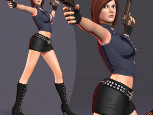 女刺客重制版 3D 打印模型