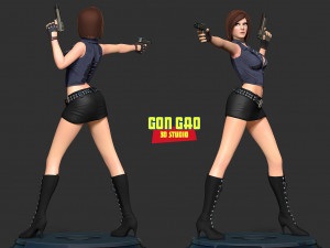 Female assassin Remake 3D प्रिंट मॉडल