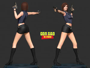 Female assassin Remake 3D Print Model