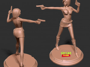 Female assassin Remake 3D प्रिंट मॉडल
