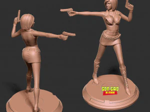 Female assassin Remake 3D Print Model