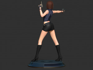 Female assassin Remake 3D प्रिंट मॉडल