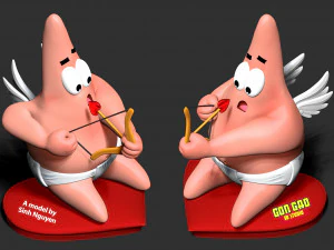 Cupid Patrick Star 3D Print Model