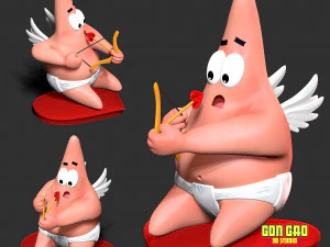 Cupid Patrick Star 3D Print Model