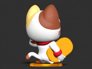 Lucky Cat Neko Bea 3D Print Model