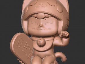 Lucky Cat Neko Bea 3D Print Model