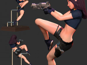 Black Widow Stylized - Remake 3D Print Model