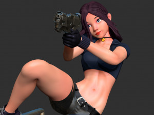 Black Widow Stylized - Remake 3D Принт Модель