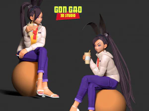 Winter Girl 3D Print Model