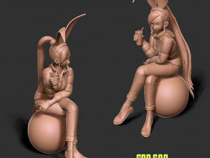 Winter Girl 3D Print Model