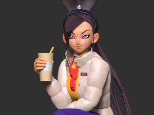Winter Girl 3D Print Model