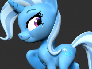Trixie - Little Pony 3D Druckmodell