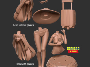 Beauty bikini 3Dプリントモデル