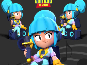 Janet - Brawl Stars 3D Print Model