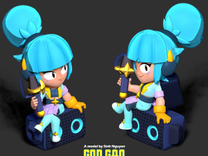 Janet - Brawl Stars 3D Print Model